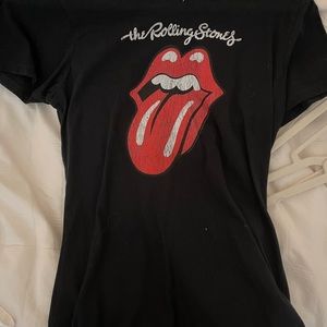 Black size small Rolling Stones shirt and has never been worn.